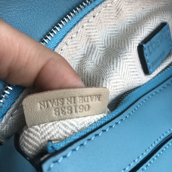 Loewe Mini Puzzle Bag- Blue - Picture 5 of 8